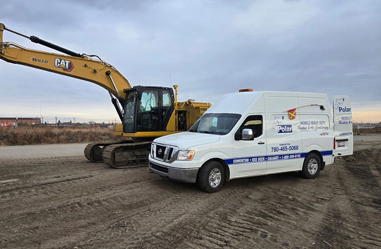 Polar equipment on site