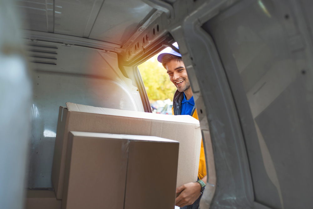 Man loading van