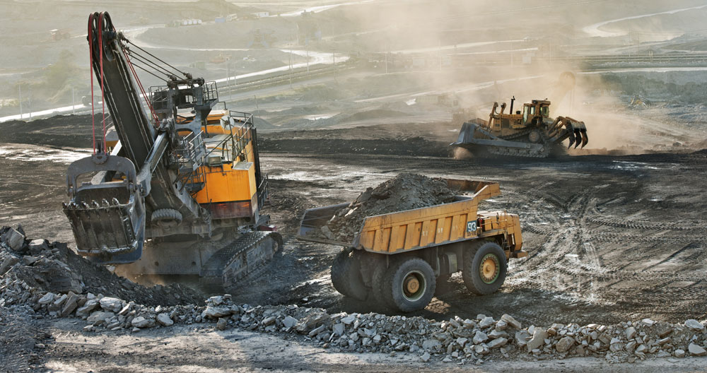 Heavy construction mining