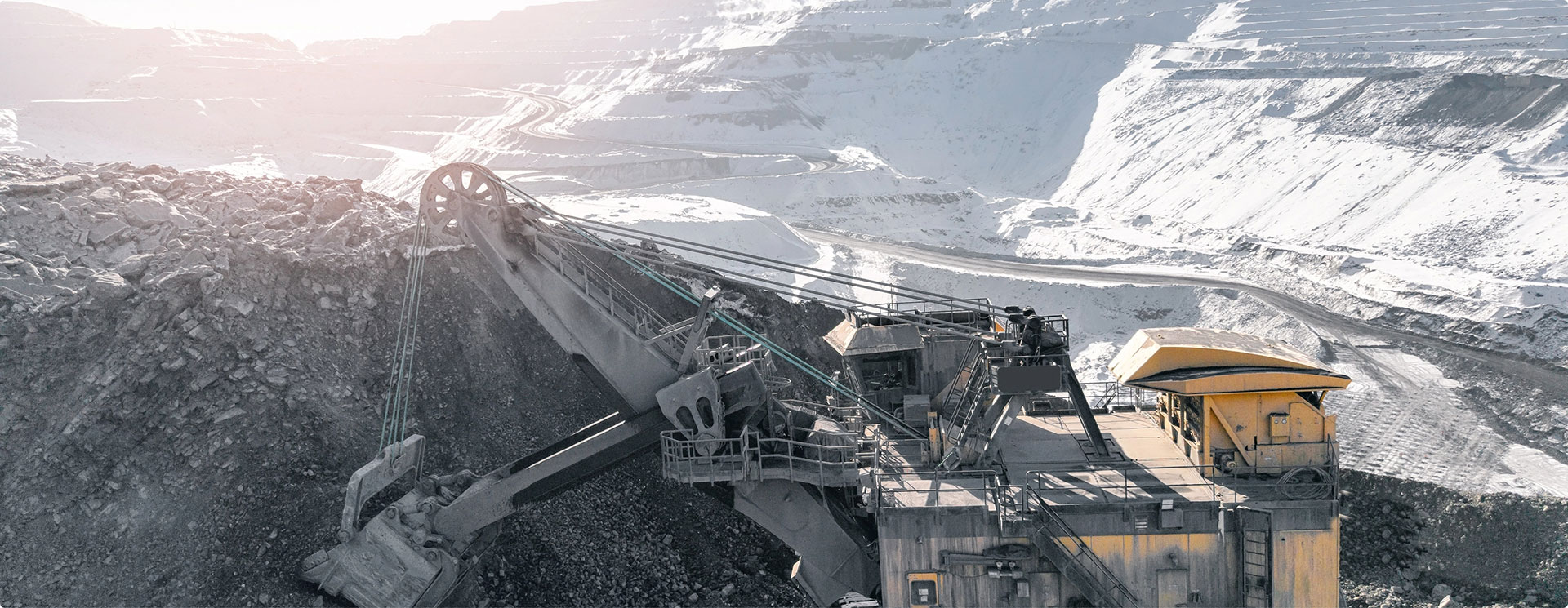 Excvator in snow 4