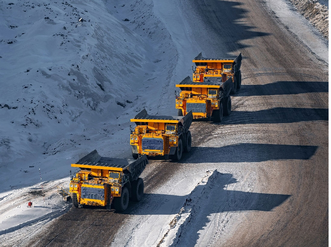 Heavy equipment in snow 1